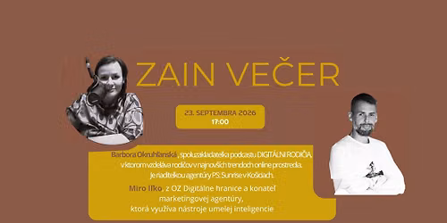 ZAIN VE\u010cER_ Som kvapkou v mori a spolu tvor\u00edme celok