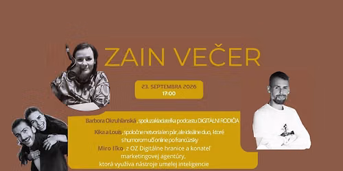 ZAIN VE\u010cER_ Som kvapkou v mori a spolu tvor\u00edme celok