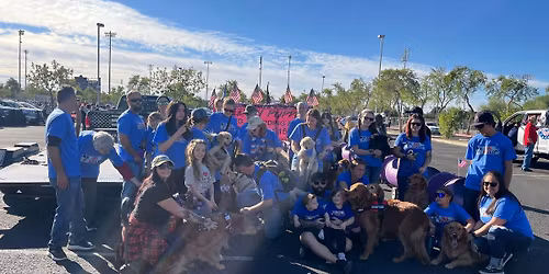 Veterans Day Parade with Golden Puppies 