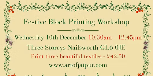Festive Block Printing Workshop