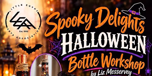 Halloween Bottle Workshop by Liz Messervey