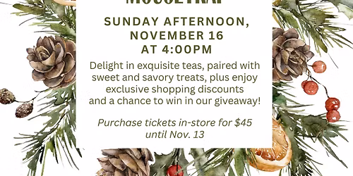 Christmas Tea Party at The Mousetrap!