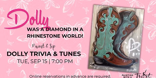 Paint & Sip - Dolly Trivia & Tunes