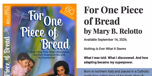 Mary B.'s Book Launch - For One Piece of Bread