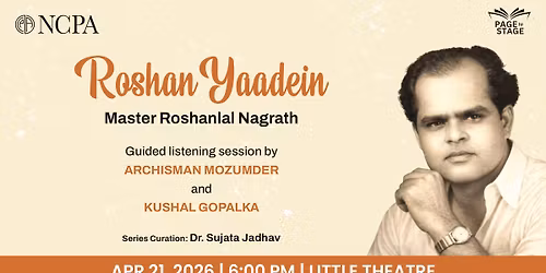 Page to Stage - ROSHAN Yaadein