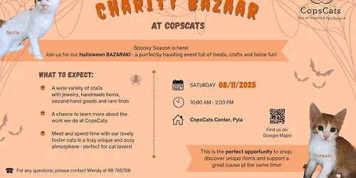 Halloween Charity Bazaar at CopsCats