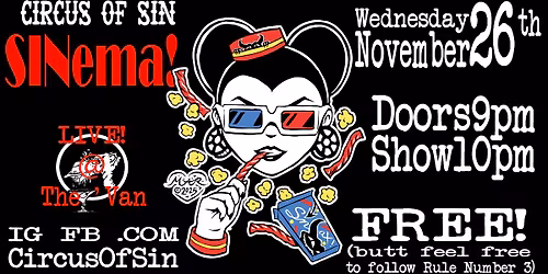 Circus Of Sin SINema!