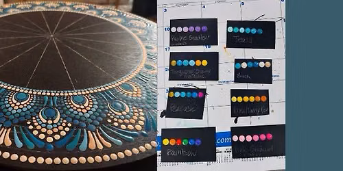 Mandala Workshop 16" Wooden Mirror*Aug 14