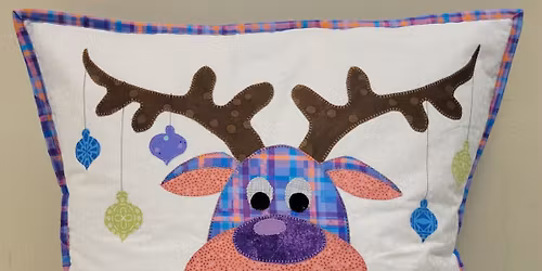 Applique Reindeer Pillow Sewing Class