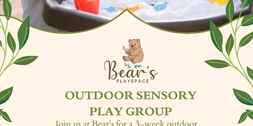 Outdoor Sensory Play Group- Friday Mornings in June
