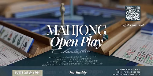Mahjong Open Play | Thursday, June 25 | 6PM