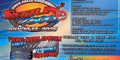 Inaugural Sizzlin $7500s