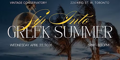 Sip Into Greek Summer