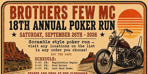 18th Annual Poker Run Scramble