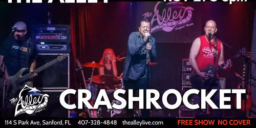 CRASHROCKET | Live Music at the Alley & Fuel BBQ in Downtown Sanford
