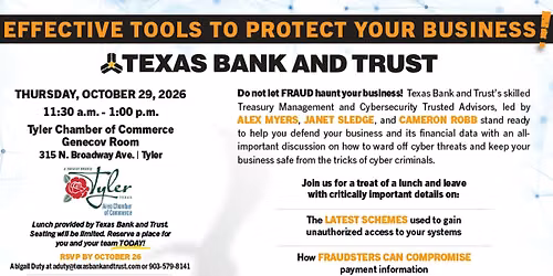 Effective Tools to Protect Your Business by Texas Bank and Trust