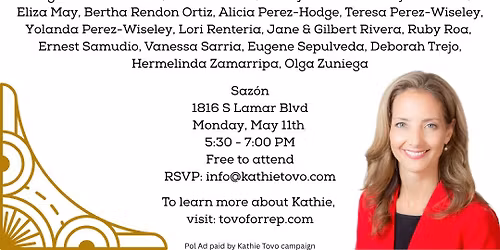 Join Us For Latinos For Kathie!