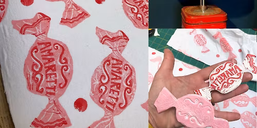 Handprinted Lampshade