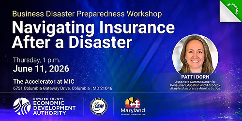 Business Disaster Workshop: Navigating Insurance After a Disaster