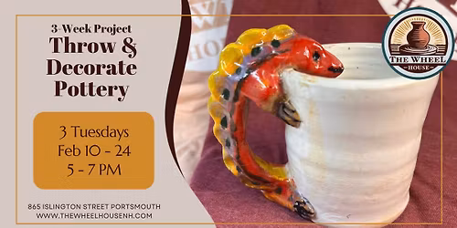 3-Week: Throw & Decorate Pottery