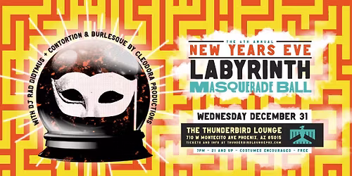 6th Annual NYE Labyrinth Masquerade Ball