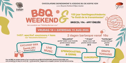 BBQ-Weekend voor het goede doel \/ pour la bonne cause
