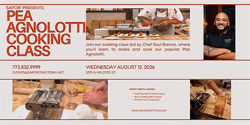 Cooking Class with Chef Saul Ramos!