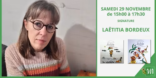 Lecture Kamishiba\u00ef et d\u00e9dicace - La\u00ebtitia Bordeux - Librairie Martelle Amiens (80)