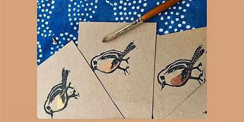 Christmas lino printing workshop \u2013 cards & tags