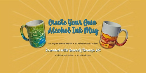 Create an Alcohol Ink Mug - Includes ice cream!