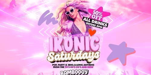 \ud83e\udea9 IKONIC SATURDAYS... 70\u2019s, 80\u2019s, 90\u2019s &amp; NOW \/\/ BAMBOOGY PRESTON \ud83e\udea9