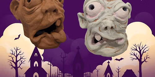 10\/24 Clay Zombie Heads by Ariel Bowman