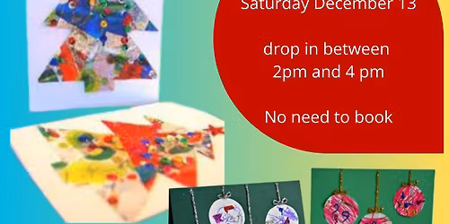 Family Christmas card craft afternoon