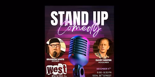 Stand Up comedy show at West Brew Fremont, Live, Local and Hilarious!