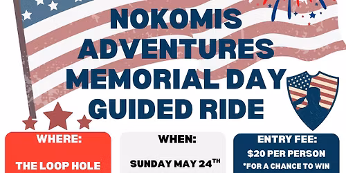 Nokomis Adventures Memorial Day Guided Ride