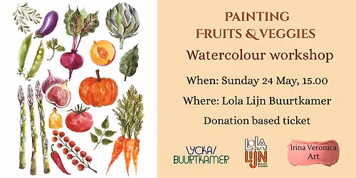 Painting Fruits & Veggies with watercolours