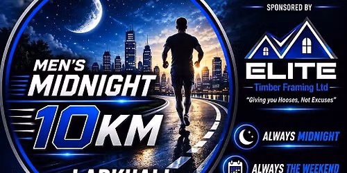 Elite Timber Framing Men\u2019s Midnight 10km Run - Larkhall 