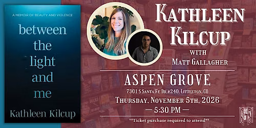 Kathleen Kilcup with Matt Gallagher Live at Tattered Cover Aspen Grove