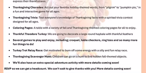 Homeschool Friendsgiving potluck