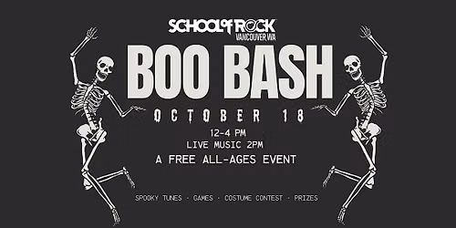 BOO BASH at School of Rock Vancouver!