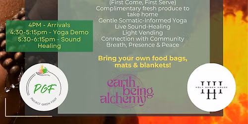 Harvest To Harmony: Produce Giveaway, Yoga, & Sound-Healing