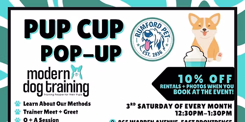 Pup Cup Pop-Up at Rumford Pet East Providence\ud83e\uddc1
