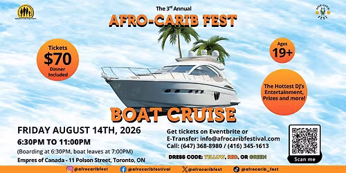 Afro-Carib Fest Boat Cruise 2026