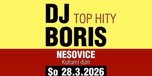 DJ Boris: NESOVICE (u Bu\u010dovic) - So 28.3.2026 (Kulturn\u00ed d\u016fm)