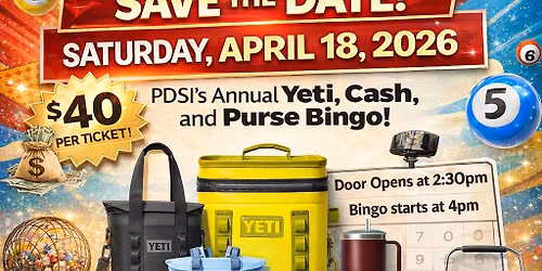 Person Directed Supports Annual Yeti, Cash, and Designer Purse Bingo 