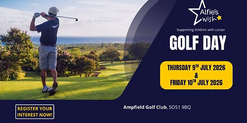 Alfie's Wish Golf Day 2026
