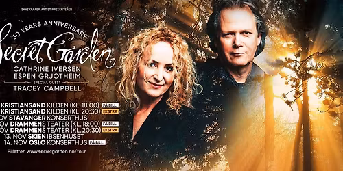 UTSOLGT! 14.11.25 | Oslo Konserthus, OSLO | Jubileumskonsert med Secret Garden