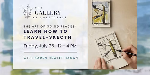 Travel Sketch & Watercolor Workshop with Karen Hewitt Hagan