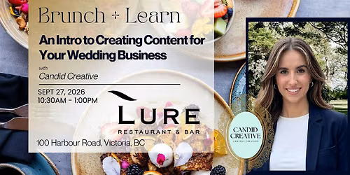 Brunch & Learn: An Intro to Creating Content for Your Wedding Business