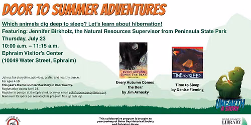 Door to Summer Adventures Program - Which Animals Dig Deep to Sleep? Let's Learn About Hibernation!
